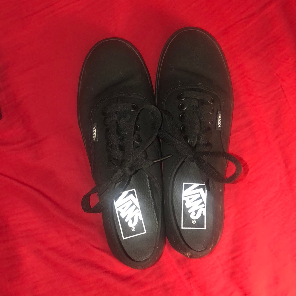 vans all black worn like a few times